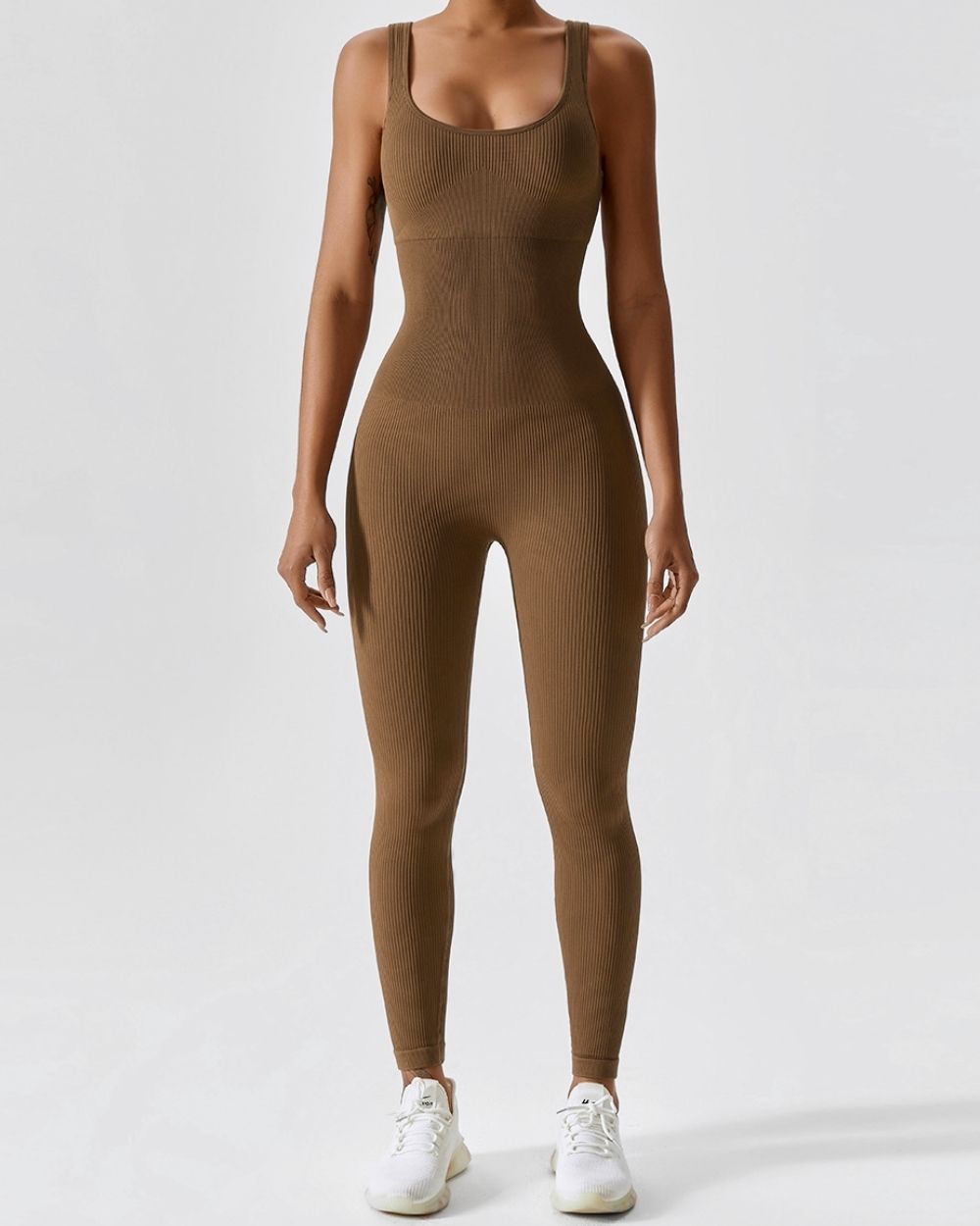 Ribbed Shapewear Jumpsuit