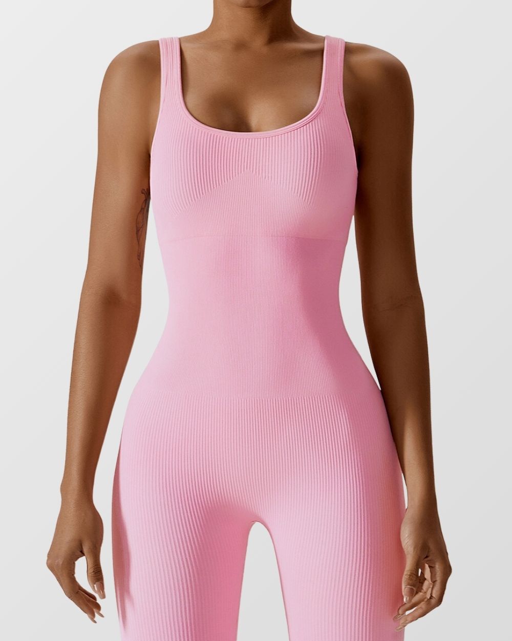 Ribbed Shapewear Jumpsuit
