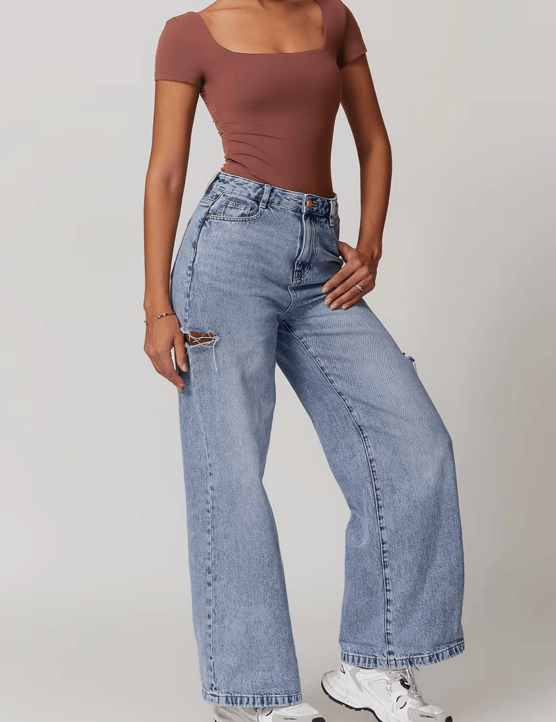 Snatched Square Neck Thong Bodysuit
