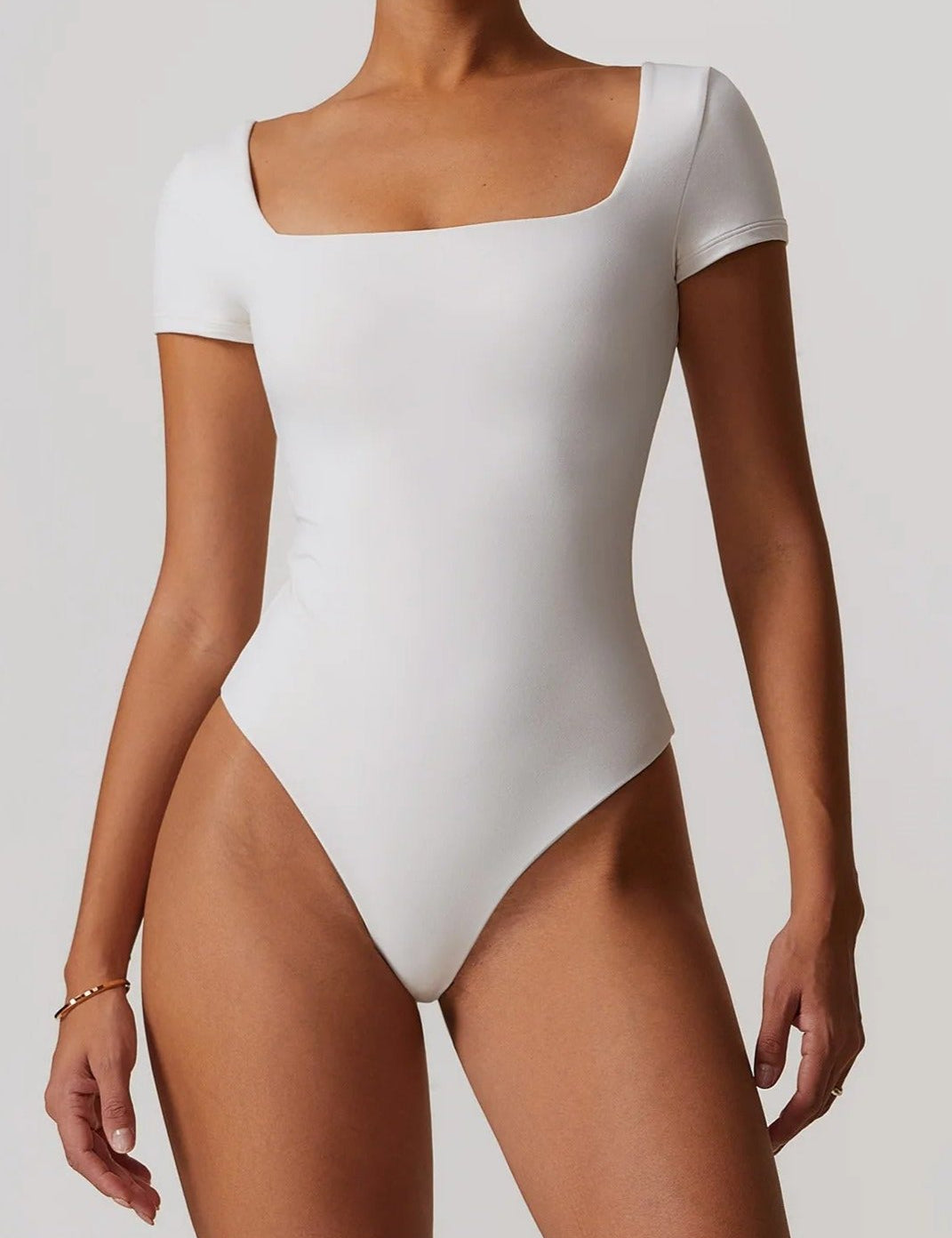 Snatched Square Neck Thong Bodysuit
