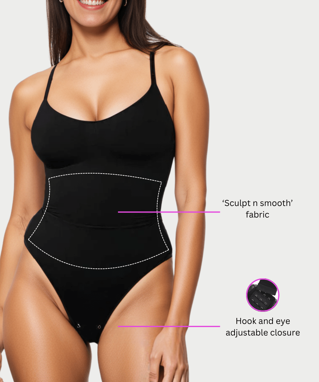 Snatched Shapewear Spaghetti Strap Bodysuit