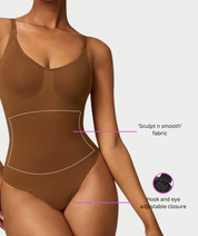 Snatched Shapewear Spaghetti Thong Bodysuit