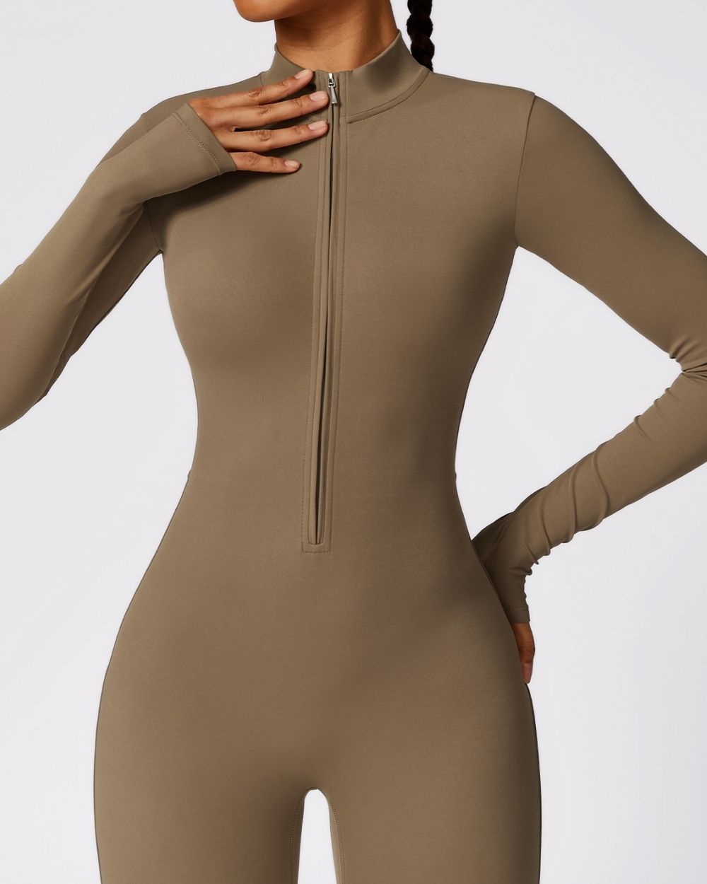 Sculpt Zip-Up Jumpsuit
