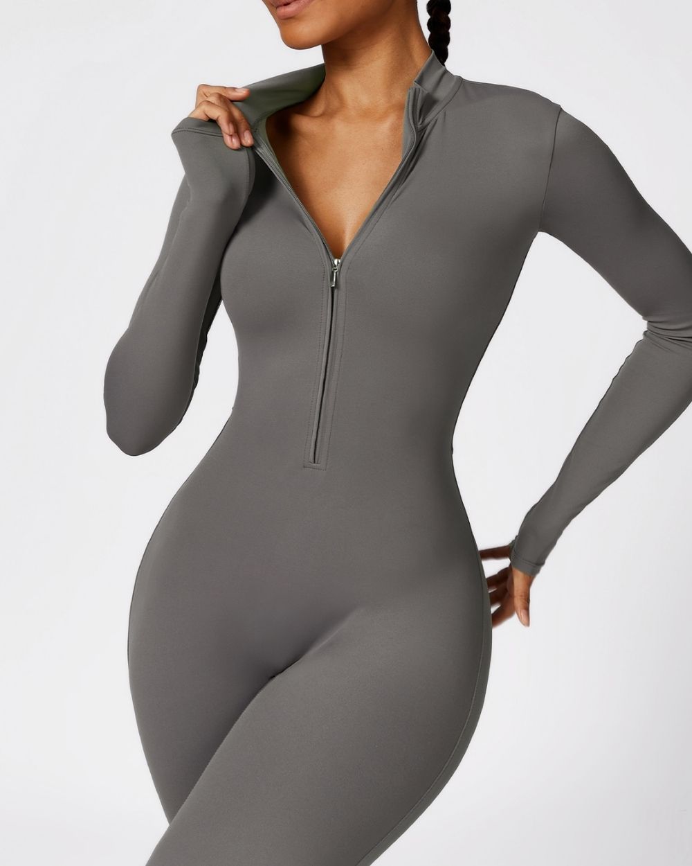 Sculpt Zip-Up Jumpsuit