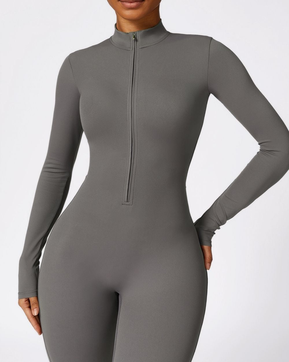 Sculpt Zip-Up Jumpsuit