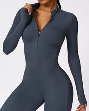 Sculpt Zip-Up Jumpsuit