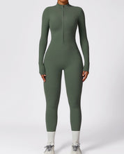 Sculpt Zip-Up Jumpsuit