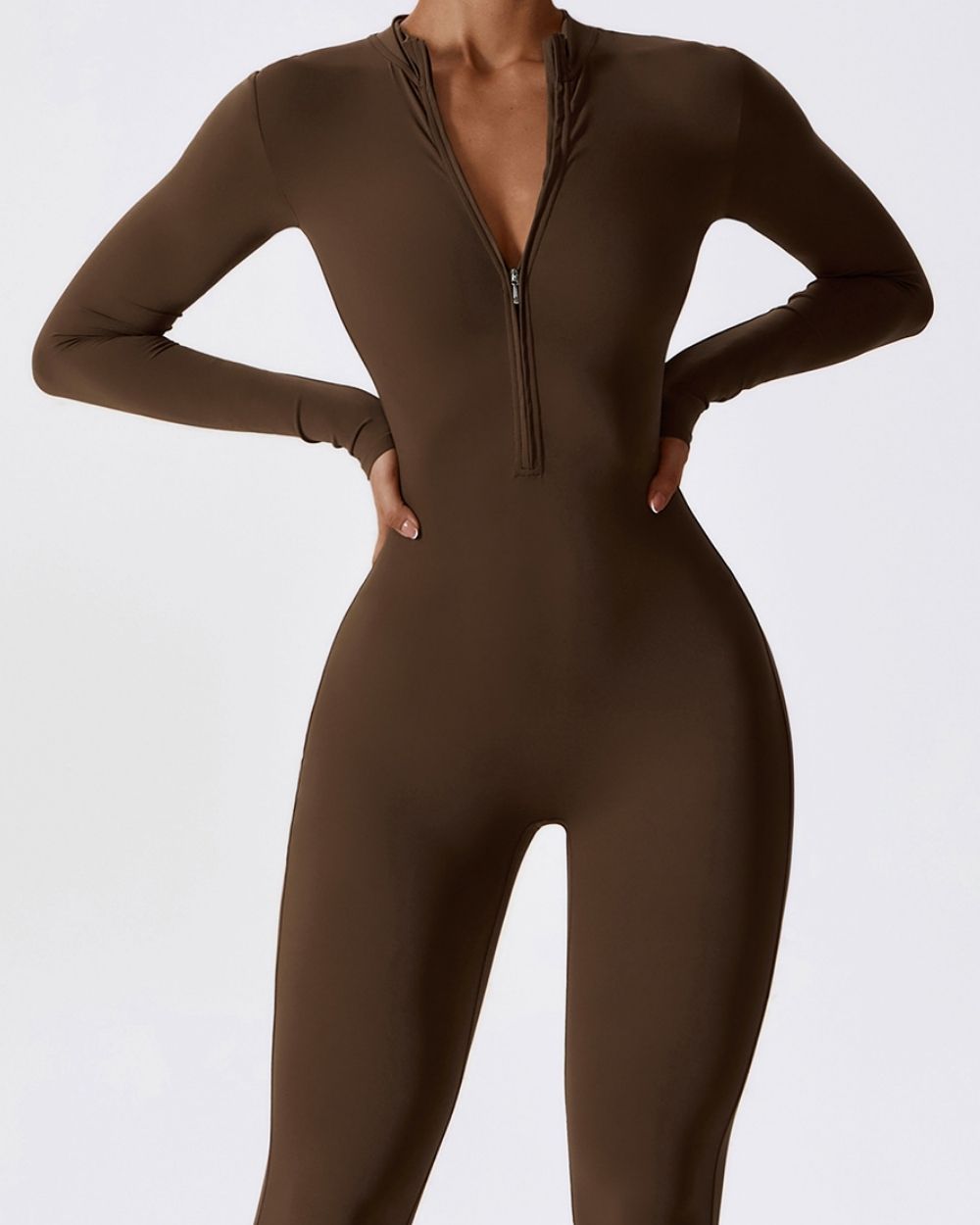 Sculpt Zip-Up Jumpsuit