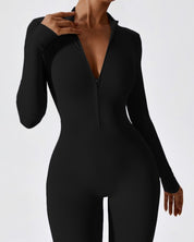 Sculpt Zip-Up Jumpsuit